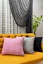 Parliament Color Throw Pillow Cover Suede Honeycomb Textured Plain Plain 45 X 45 - 3