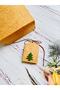 Kraft Label / felt Pine Tree Patterned Kraft Label 5 Pieces - 4