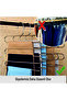 Trousers Tie Shawl Scarf Hanger 5 Layers Metal Inside the Cabinet - 1 Piece - 4