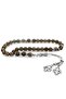 Non-Tarnish Metal Tasseled Globe Cut Quartz Natural Stone Rosary