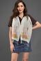 Women's Coral Printed Cotton Fringed Small Scarf - 8