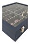 Glasses Box 10 Pieces Dark Blue Crocodile - 2