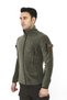 Khaki 5-Pocket Tactical Fleece Cardigan - Tactical Fleece with Pockets - 2