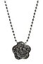 Women's Gray Moon Star Stone Necklace