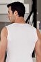 Men's White Lycra Modal Sports Undershirt Me116 - 2