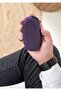 Genuine Leather Plum Zippered Home Car Keychain - 2