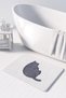 Cute Printed 2-Piece Bath Mat Set - Non-Slip Base, Machine Washable, 50x80cm and 40x60cm - 2