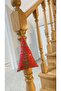 Red Pine Tree Patterned Christmas Pine Tree Shaped Accessory - 2