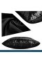 4 Piece 30x50 White Plush And 43x43 Black Sequined Throw Pillow Case - 2