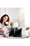 4 Piece 30x50 White Plush And 43x43 Black Sequined Throw Pillow Case - 3
