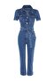 Mavi Kemerli Denim Tulum TWOSS20TU0156 - 11