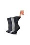 6 Pairs of Diabetic Elasticless Men's Candy Socks Made of Cotton - 3