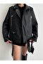 Oversize Leather Jacket - 4