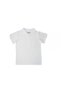 Children's Short Sleeve Polo Neck White T-shirt, School T-shirt - 2