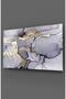 Gray Color Marble Pattern Glass Table