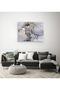Gray Color Marble Pattern Glass Table - 3