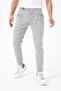 Men's Gray Slim Fit Pleated Button Detailed Linen Trousers - 3