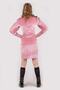 Girl's 8-14 Years Gray Velvet Dress with Elastic Sleeves - 2