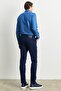 Men's Indigo Slim Fit Slim Fit Magic Denim Flexible Jeans Trousers - 5