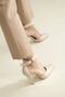 153 Nude Matte 10 cm Women's Stiletto, Platform Heeled Shoes - 5