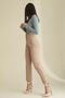 153 Nude Matte 10 cm Women's Stiletto, Platform Heeled Shoes - 6