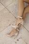 153 Nude Matte 10 cm Women's Stiletto, Platform Heeled Shoes - 8