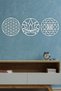 Sacred Geometry 3'L Set Sri Yantra, Lotus Flower, Flower of Life Wall Decor, Painting - 6