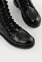Women's Black Genuine Leather Lace-up Boots & Booties Size 35-41 - 4