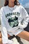 Unisex White Mountain Brooklyn Printed Crew Neck Sweatshirt - 4