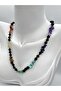 Certified Natural Stone 7 Chakra Onyx Stone Design Necklace - 6