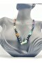 Certified Natural Stone 7 Chakra Onyx Stone Design Necklace - 7