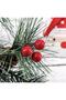 Mini Stringed Berry Ornament Red 20 Pieces - 5