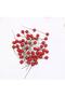 Mini Stringed Berry Ornament Red 20 Pieces - 8