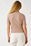 Women's Short Sleeve Turtleneck Sweater 3wak90050ht - 4