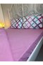 Double Light Pink Colored Elastic Sheet - 3