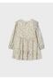 Girl's Brown Dress Printed
