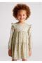 Girl's Brown Dress Printed - 3