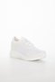 Women's White Daily Lace-up Flat Comfortable Sole Sneaker Anti-Sweat Comfortable Sports Shoes - 6
