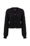 Illas Comfortable Fit V-neck Standard Size Black Color Women's Knitwear Cardigan - 4