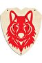 Wooden Wolf Headed Sword Shield Set - 3