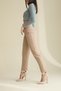 153 Nude Matte 10 cm Women's Stiletto, Platform Heeled Shoes - 2