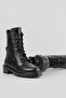Women's Black Genuine Leather Lace-up Boots & Booties Size 35-41 - 3