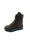Lace-up Zippered Genuine Leather Boots Brown-nubuck 07 17945-z