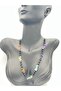 Certified Natural Stone 7 Chakra Onyx Stone Design Necklace - 4