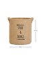 Jute Cabinet Laundry Children's Room Toy Organizer Folding Storage Basket Organizer 30x31 - 5