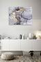 Gray Color Marble Pattern Glass Table - 2