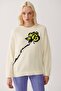 Illas Ecru Color Women's Knitwear Blouse - 2