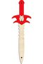 Wooden Wolf Headed Sword Shield Set - 4