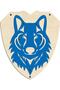 Wooden Wolf Headed Sword Shield Set - 3