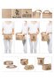 Set of 2 Jute In-Cabinet Laundry Kids Room Toy Organizer Folding Storage Basket Organizer - 5